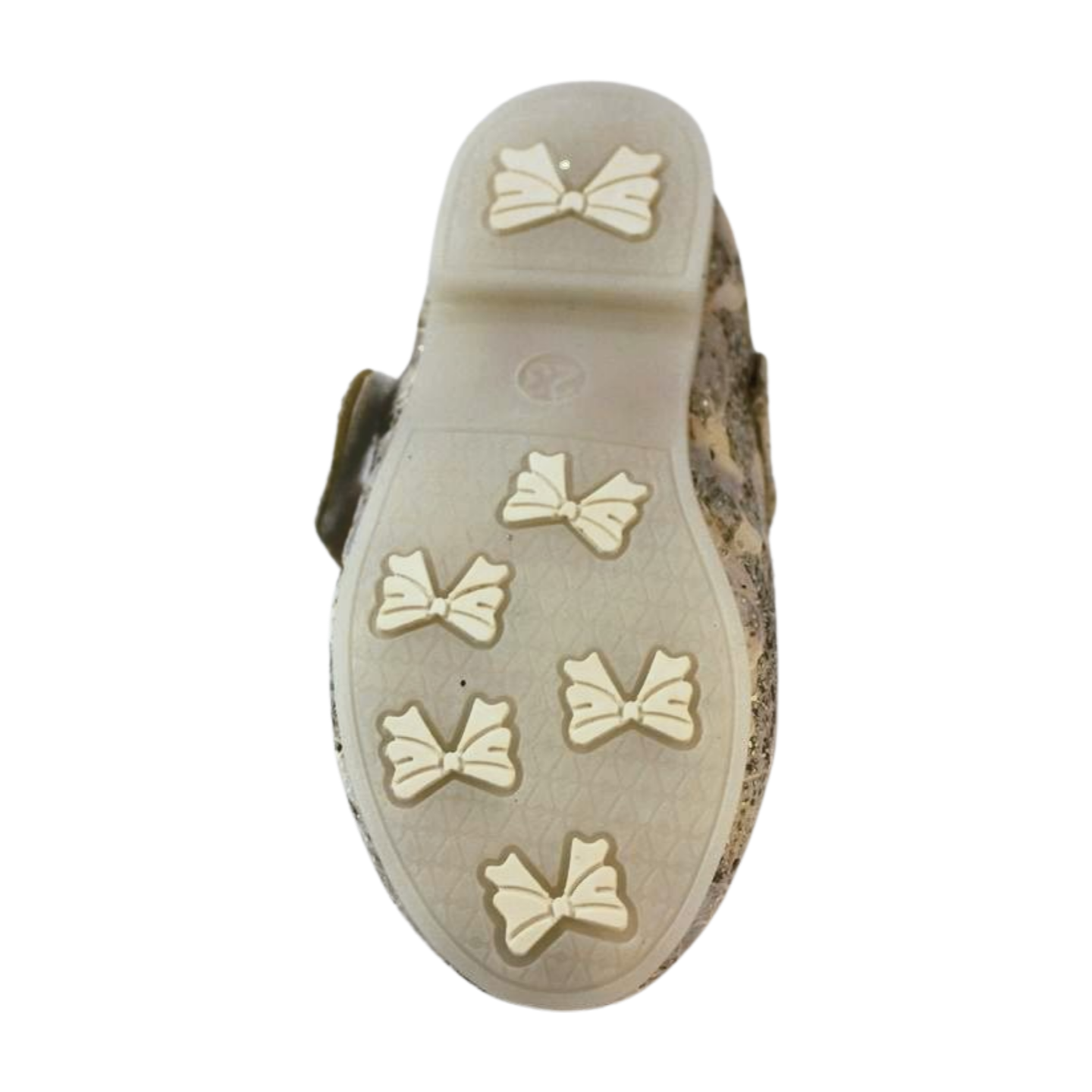 “Silver Crystal Bow Flats|ML-367-SLVR