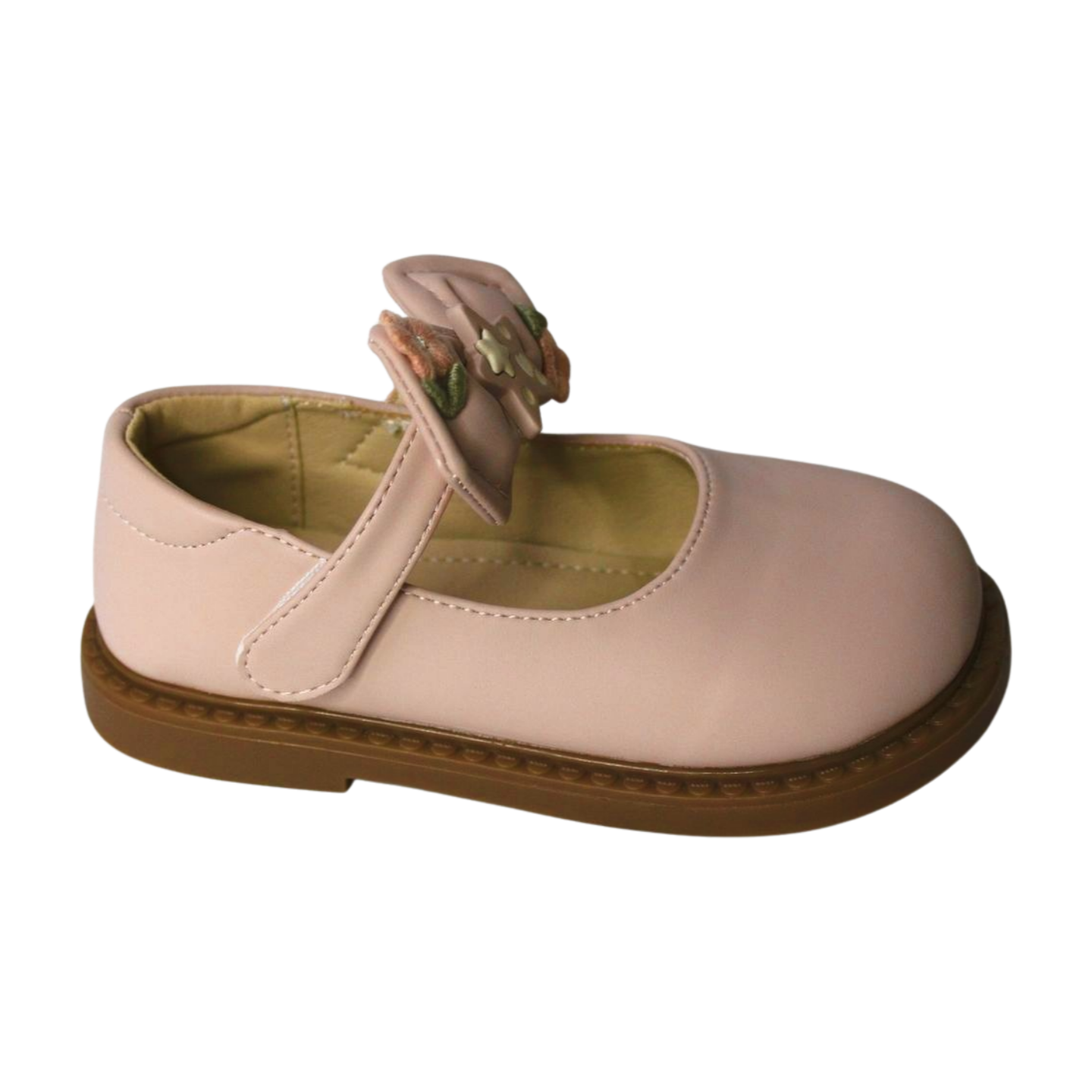 “Sweet Star Embroidered Mary Jane Shoes Pink|452-A-PNK