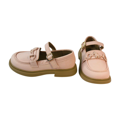 ” Pink Horsebit Chunky Loafers”|523-C-PINK