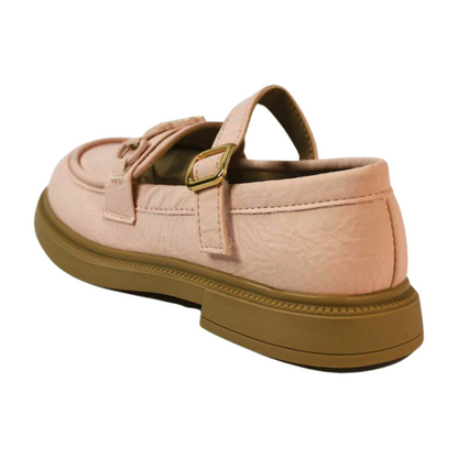 ” Pink Horsebit Chunky Loafers”|523-C-PINK