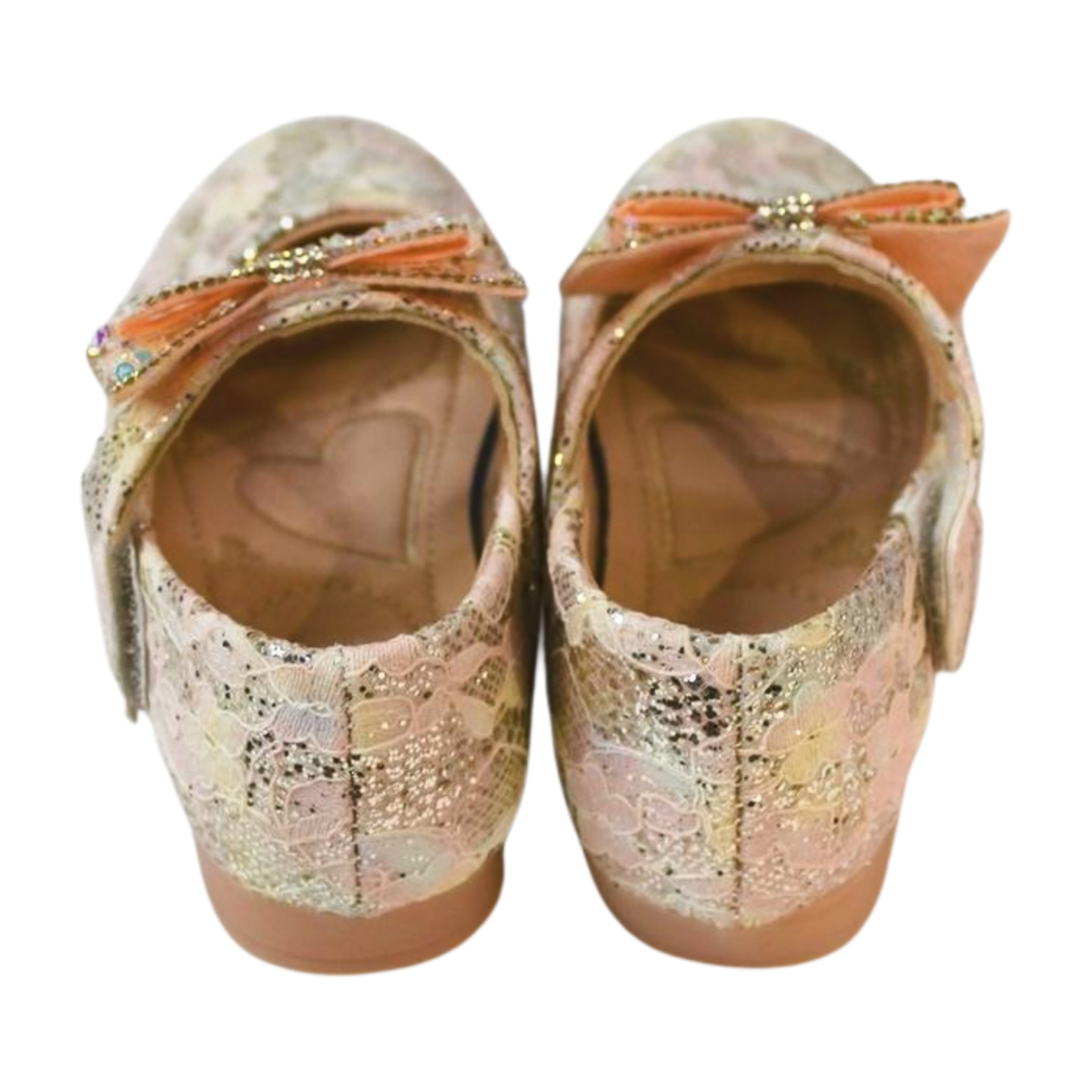“Pink Crystal Bow Flats|ML-367-B-PNK