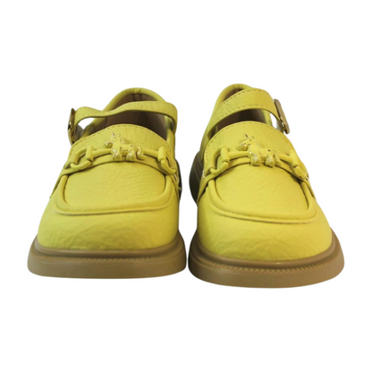 Yellow Horsebit Chunky Loafers|523 yellow