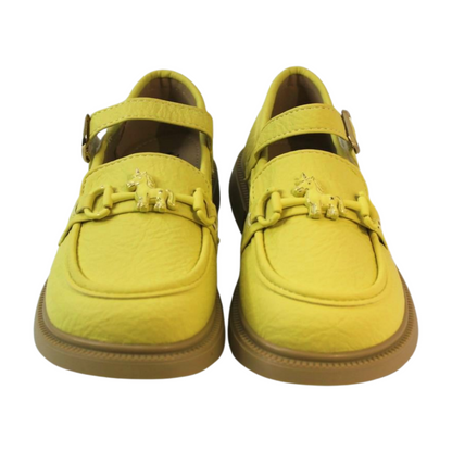 Yellow Horsebit Chunky Loafers|523 yellow