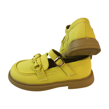 Yellow Horsebit Chunky Loafers|523 yellow