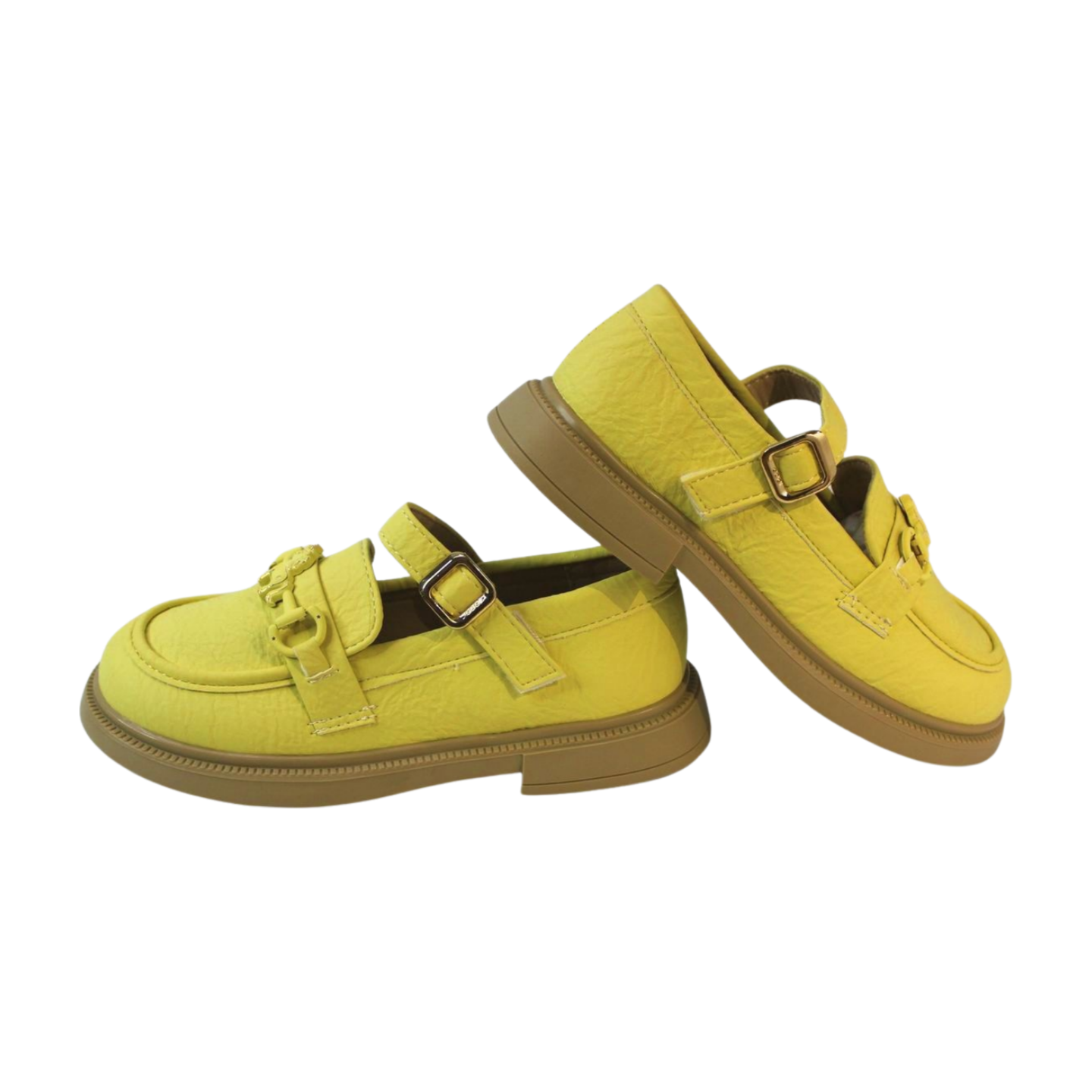 Yellow Horsebit Chunky Loafers|523 yellow