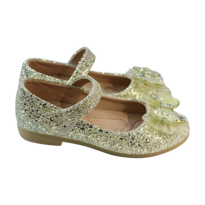 Gold Crystal Butterfly Mary Jane|ML-364-C-Gold