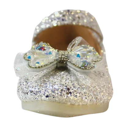 Silver Crystal Butterfly Mary Jane|ML-364-C-SILVER