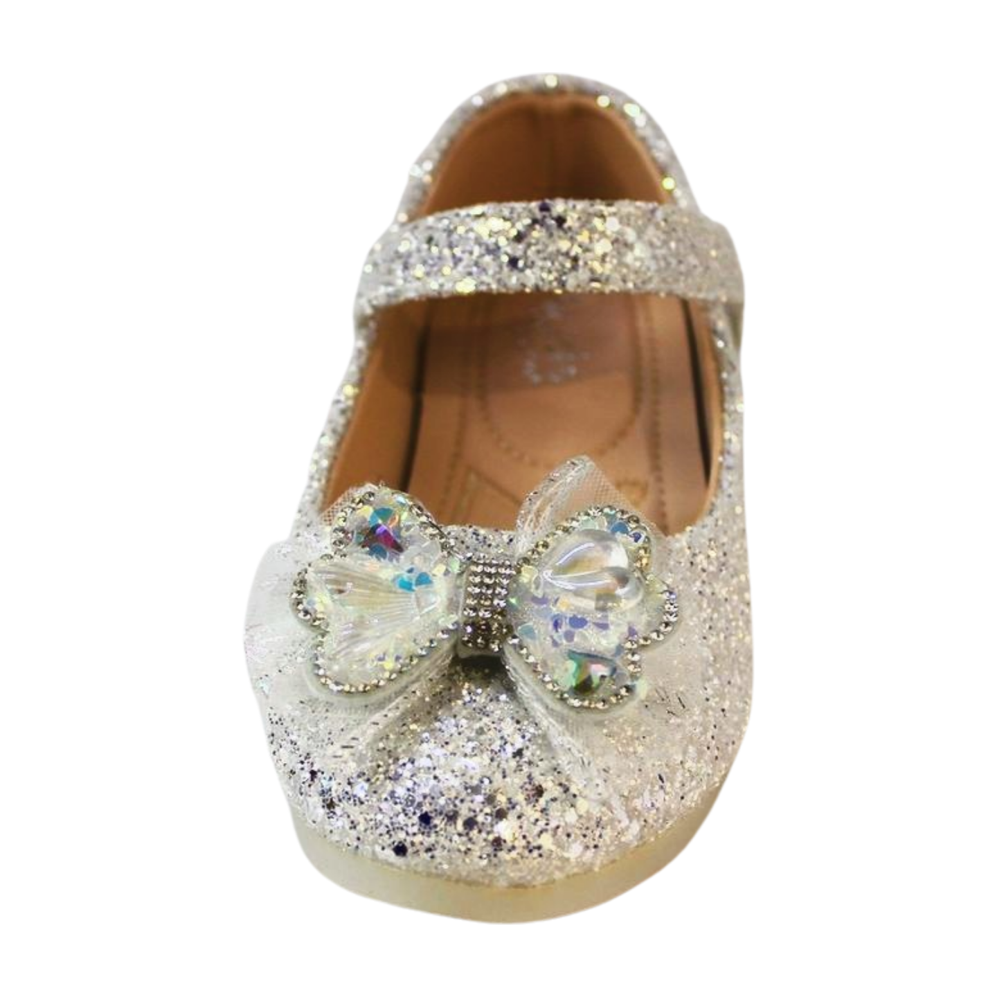Silver Crystal Butterfly Mary Jane|ML-364-C-SILVER