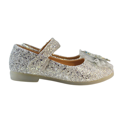 Silver Crystal Butterfly Mary Jane|ML-364-C-SILVER