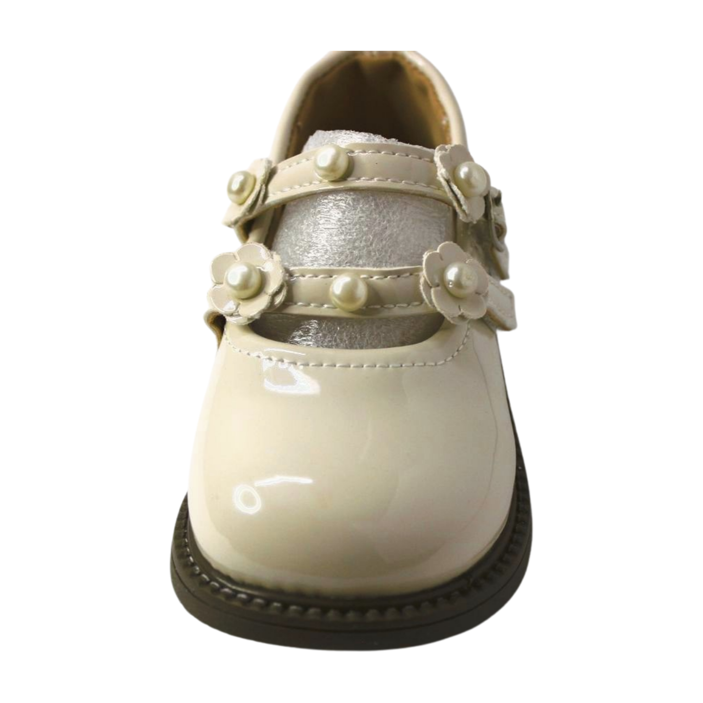 “Little Duchess White Pearl Mary Janes”|2557-off white