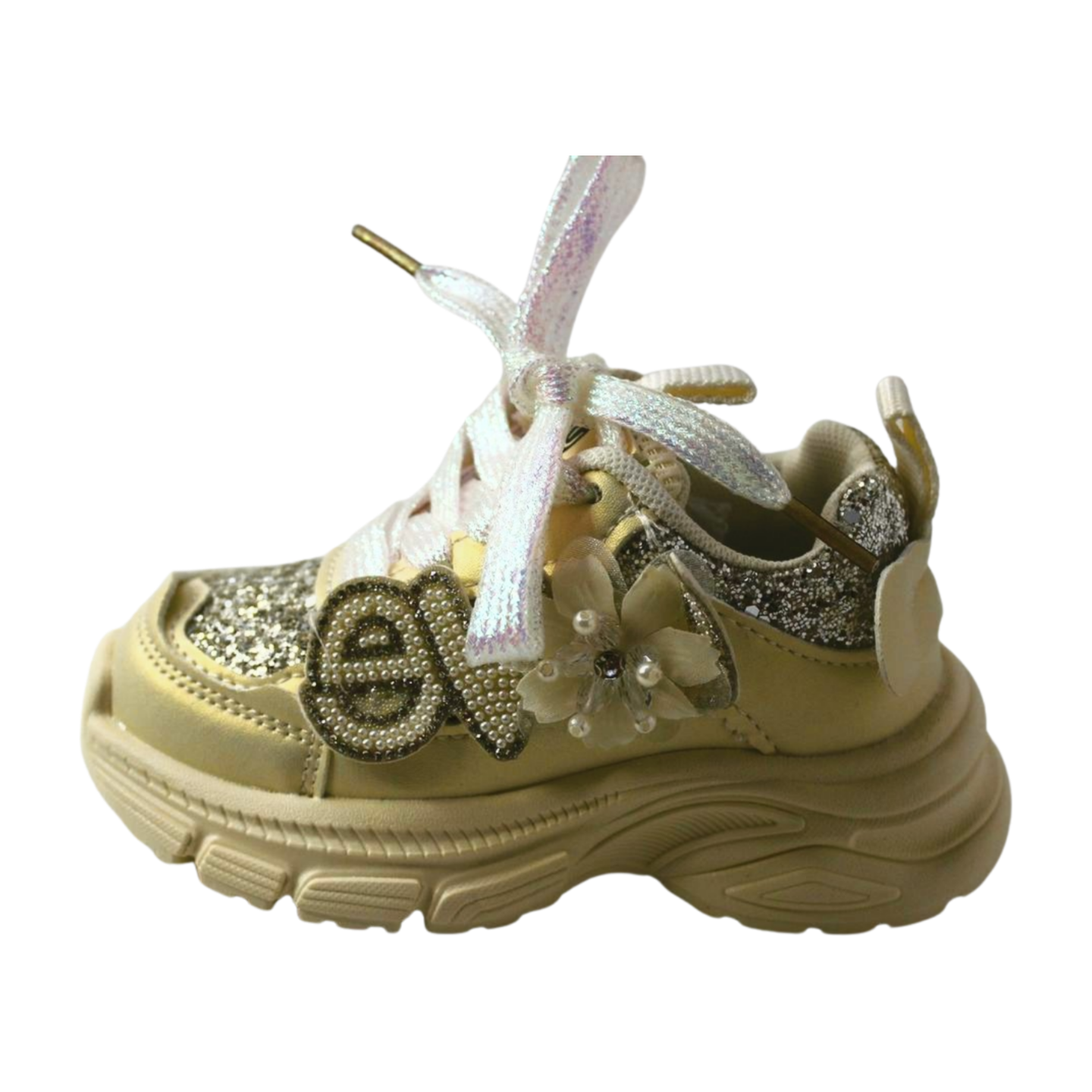 LOVE Sparkle Chunky Sneakers |2188-BIEGE