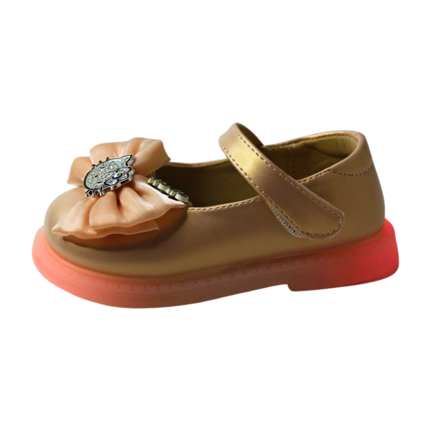 Princess Kitty Light-Up Mary Janes Pink | Easy Velcro |ML-453-A-pink