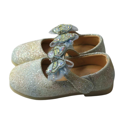 “Iridescent Blue Glitter Mary Janes |ML-310-BLU