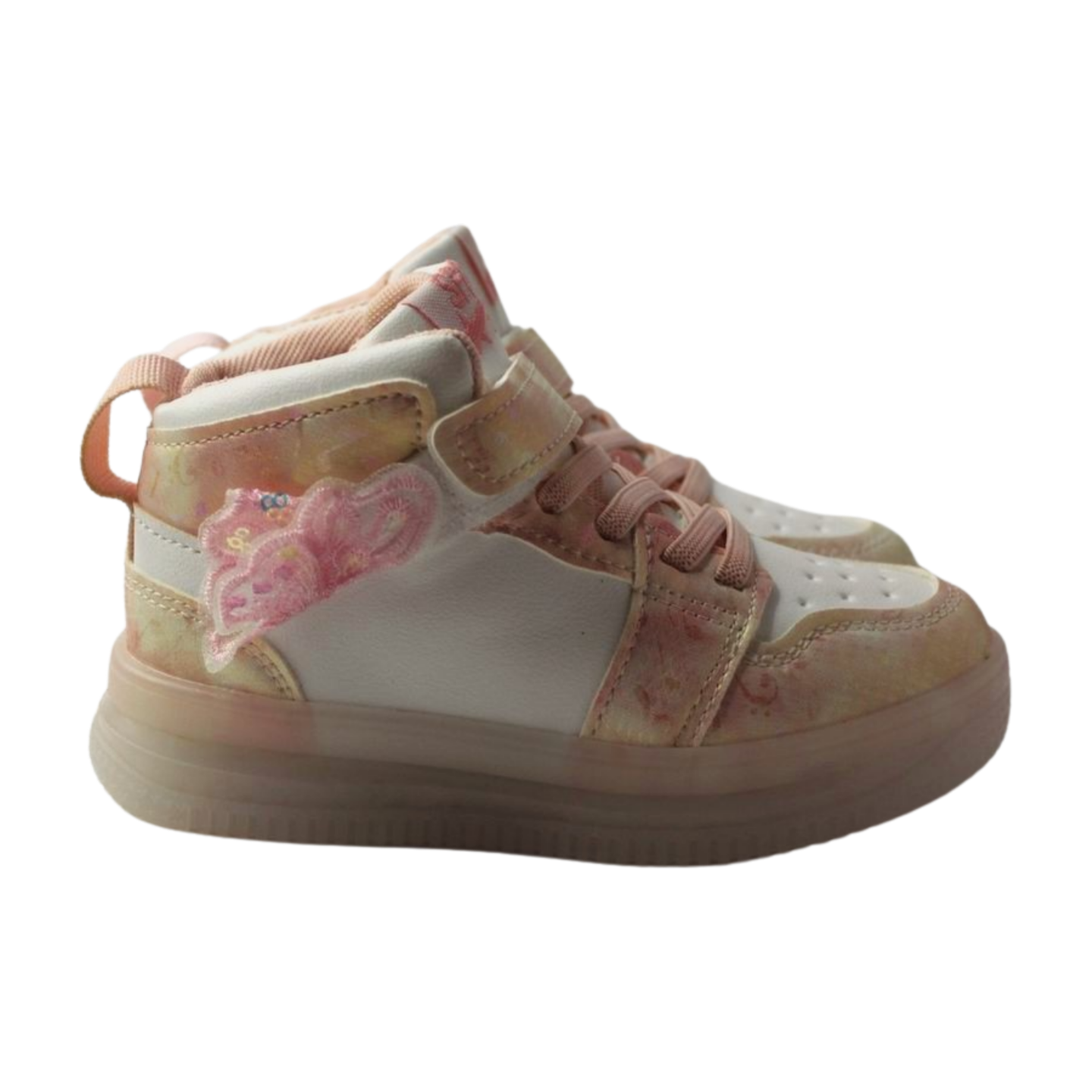 Butterfly High-Top Sneakers | Light-Up|ML-413-B-PNK