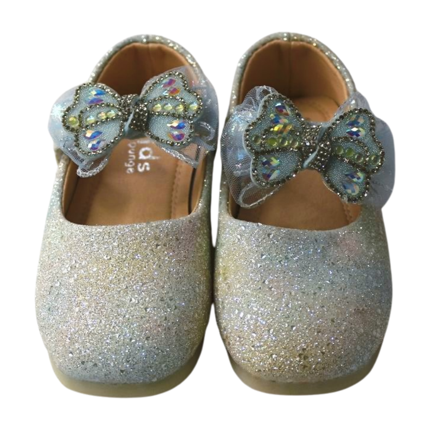 “Iridescent Blue Glitter Mary Janes |ML-310-BLU