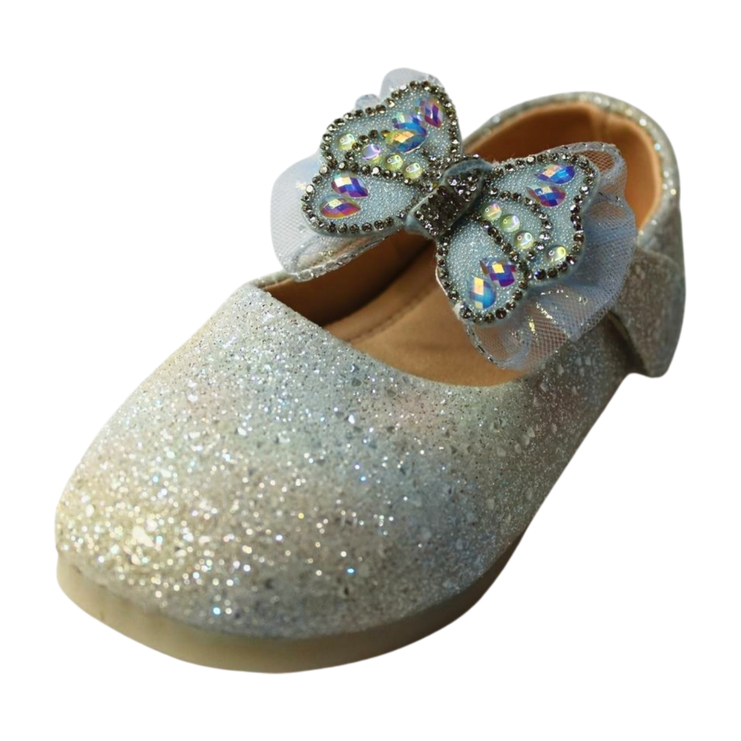 “Iridescent Blue Glitter Mary Janes |ML-310-BLU