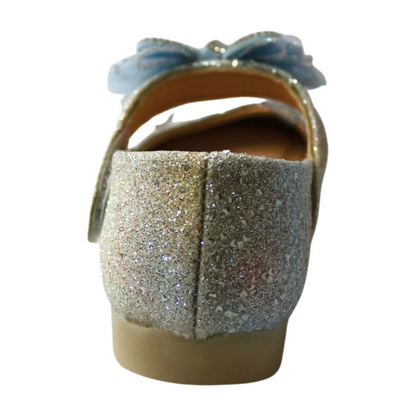 “Iridescent Blue Glitter Mary Janes |ML-310-BLU