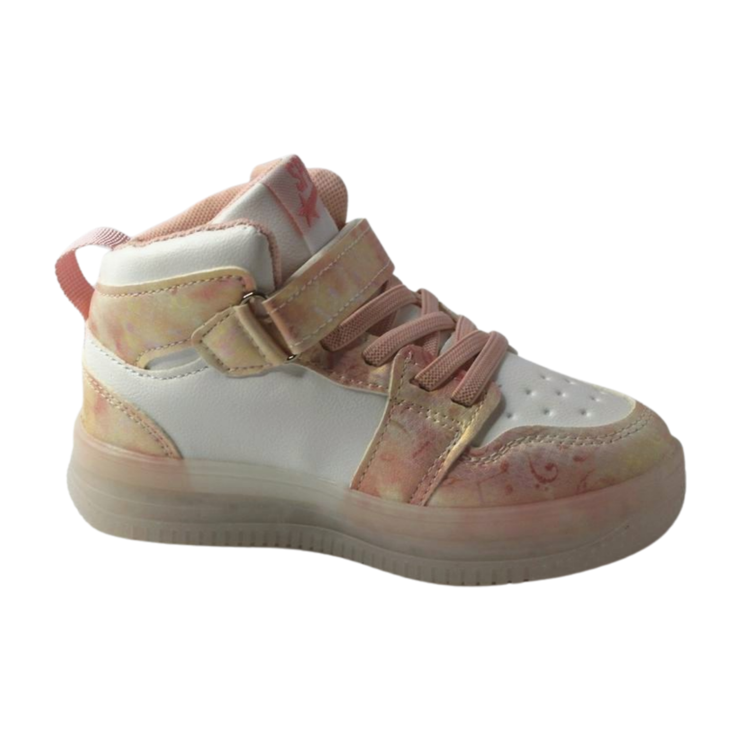 Butterfly High-Top Sneakers | Light-Up|ML-413-B-PNK