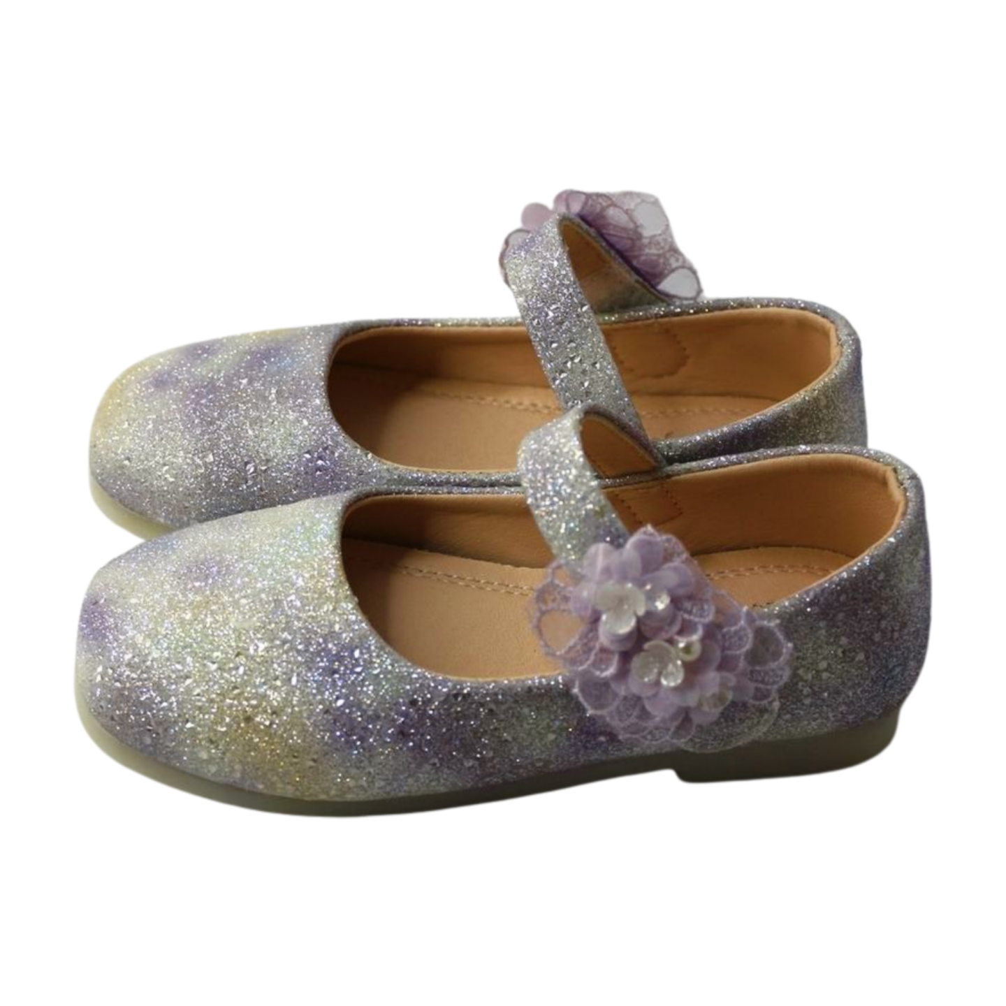Purple Dream Glitter Flower Shoes |ML-311-C-purpl