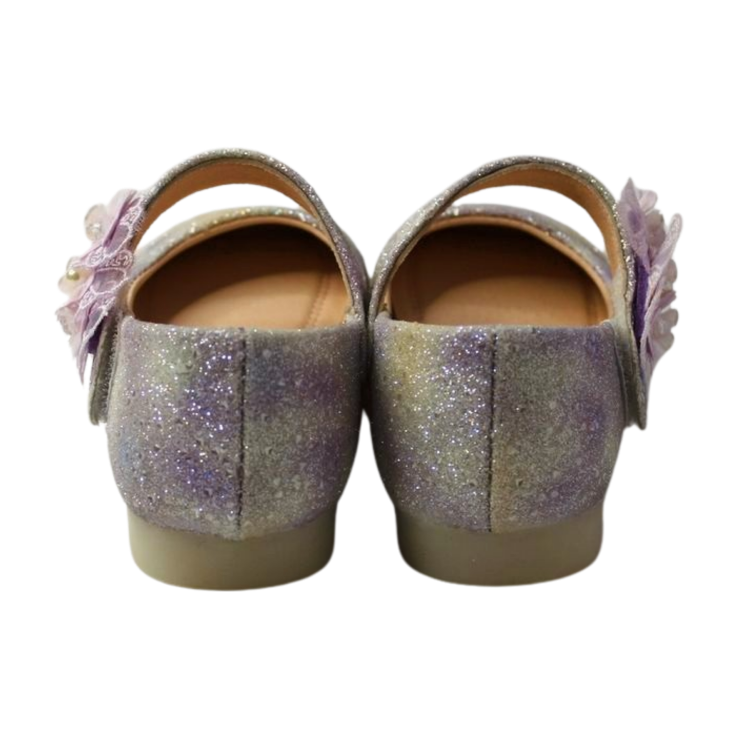 Purple Dream Glitter Flower Shoes |ML-311-C-purpl