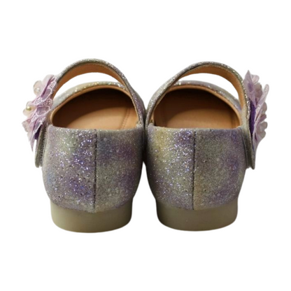 Purple Dream Glitter Flower Shoes |ML-311-C-purpl