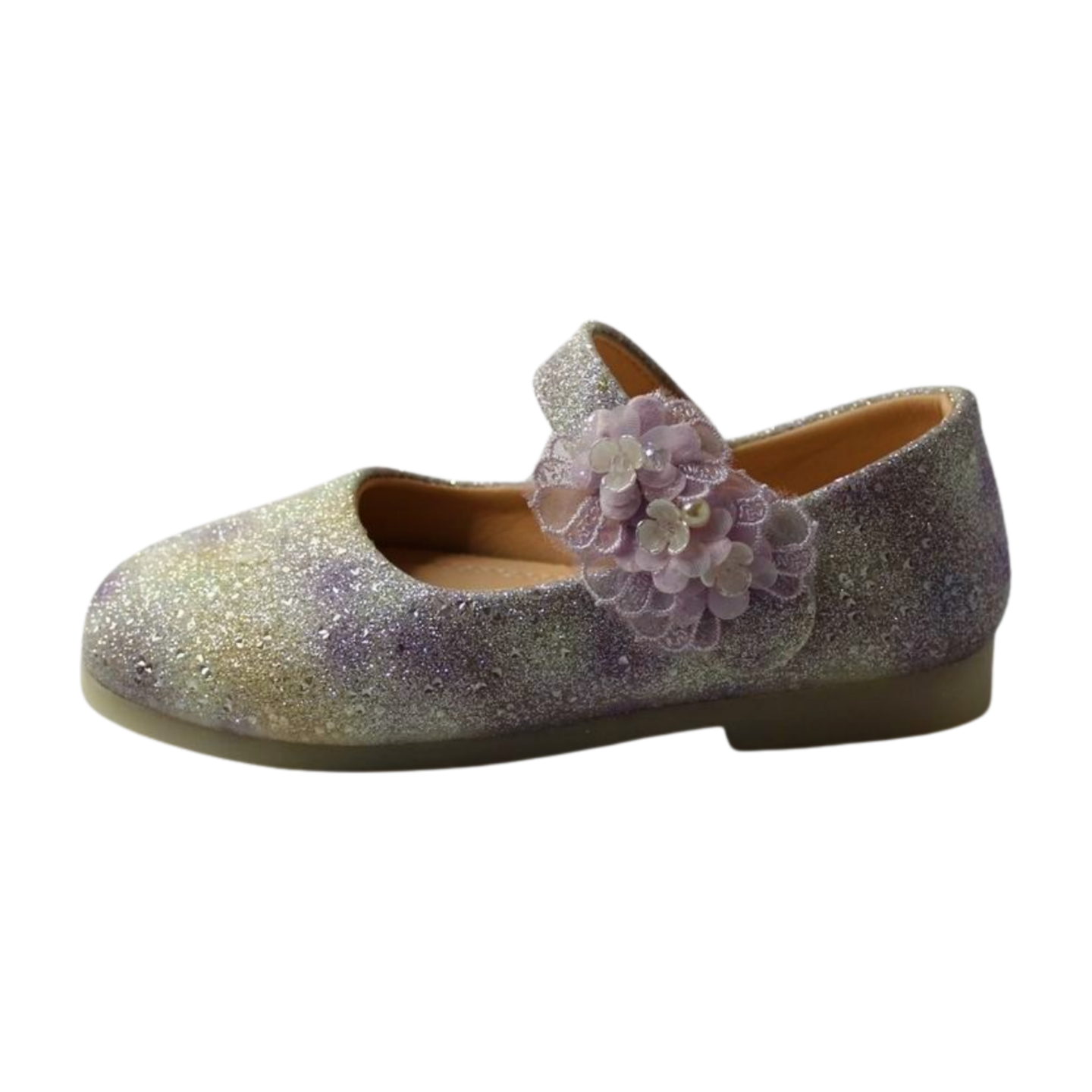 Purple Dream Glitter Flower Shoes |ML-311-C-purpl