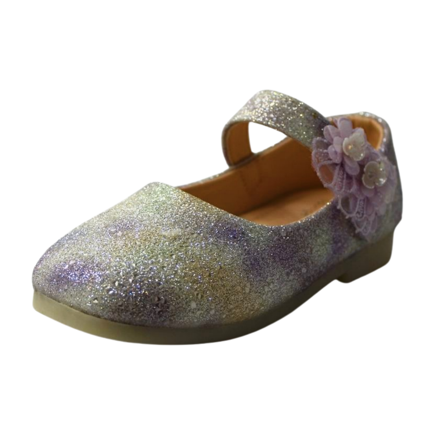 Purple Dream Glitter Flower Shoes |ML-311-C-purpl