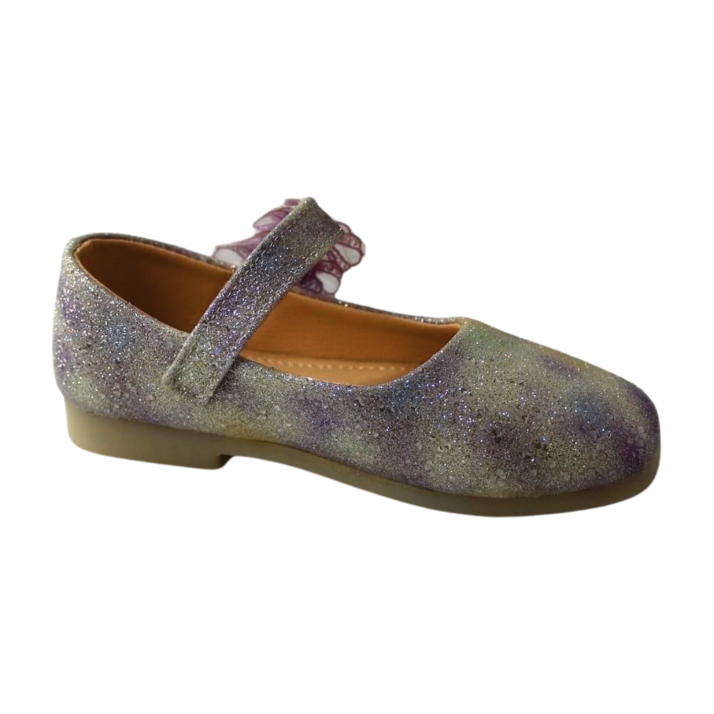 Purple Dream Glitter Flower Shoes |ML-311-C-purpl