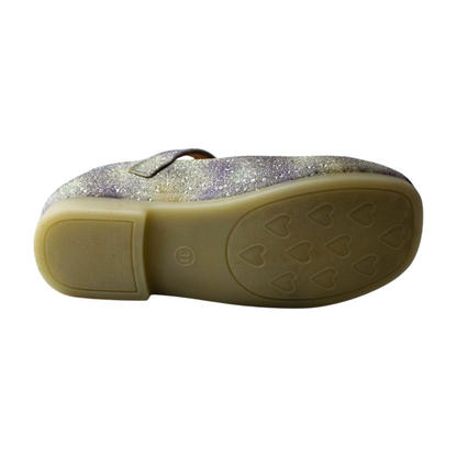 Purple Dream Glitter Flower Shoes |ML-311-C-purpl