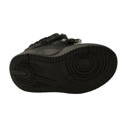 "Flutter Dreamer Glittered High-Ankle Sneakers|2382-BLK