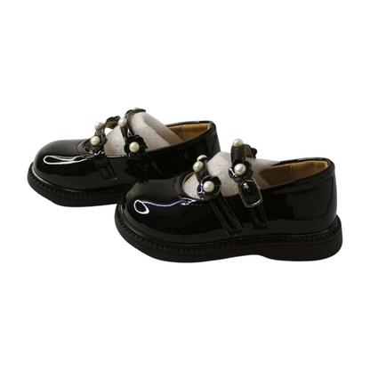 Little Duchess Black Pearl Mary Janes|2557-BLK