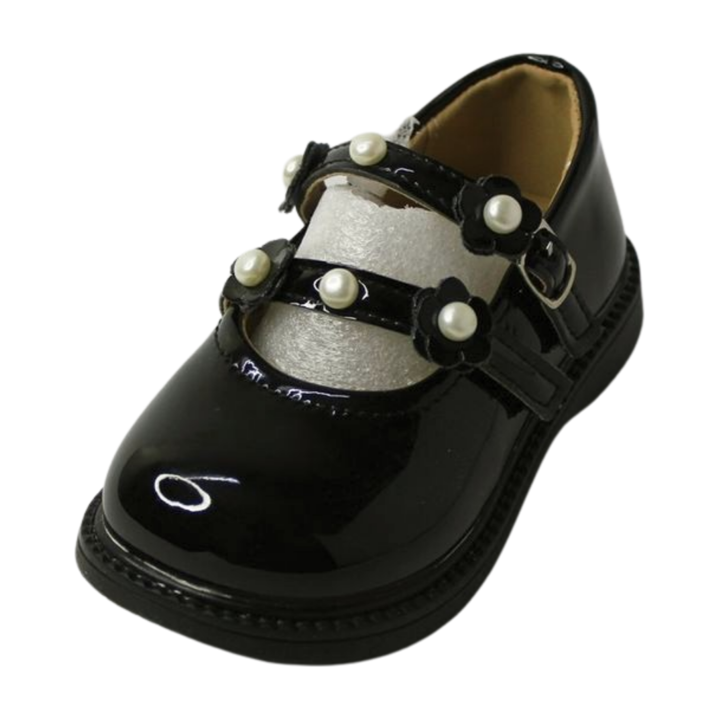 Little Duchess Black Pearl Mary Janes|2557-BLK