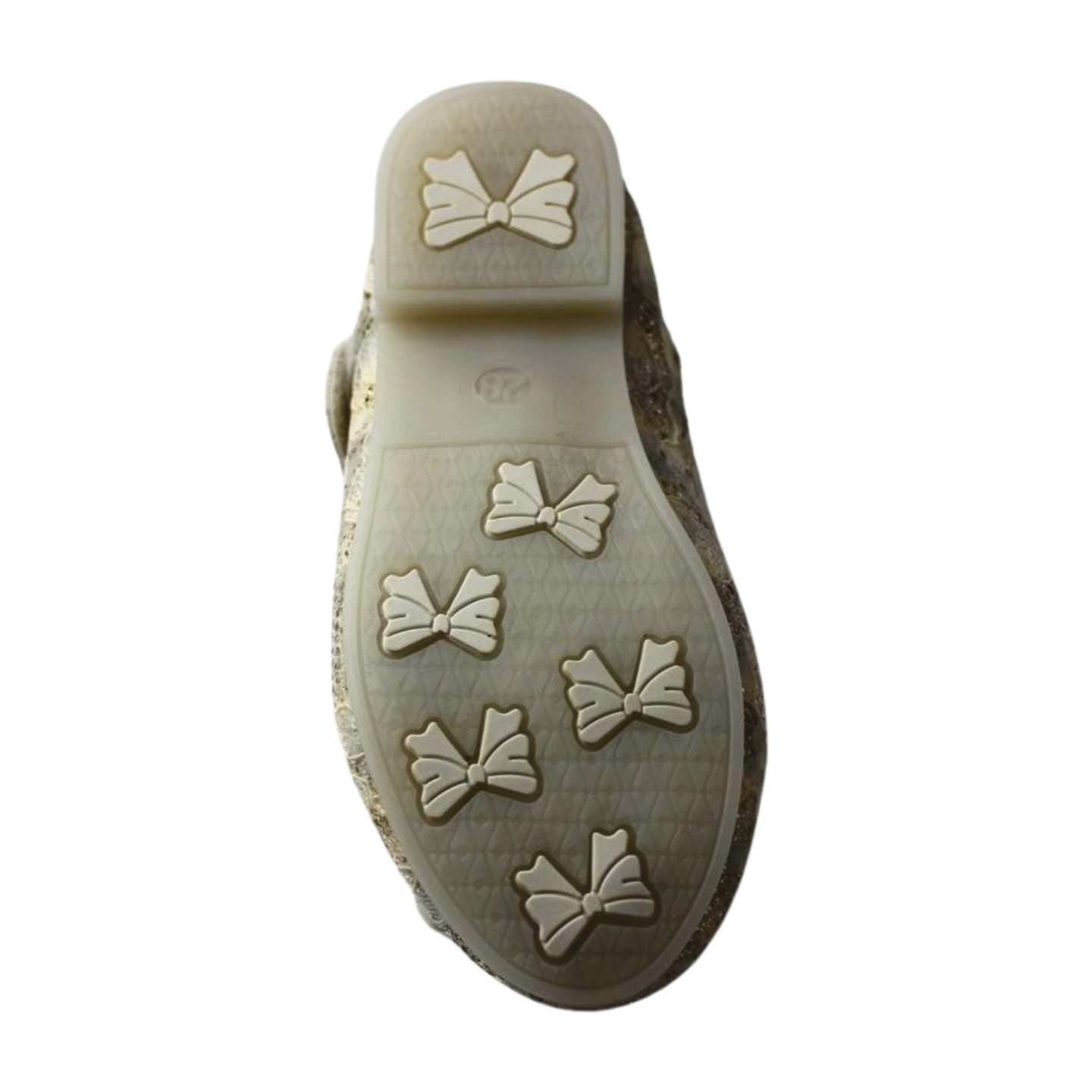 Ivory Lace Flower Mary Janes | ML-366-B-SLVR