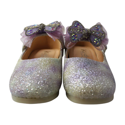 Iridescent Purple Glitter Mary Janes |ML-310-B-PRPL