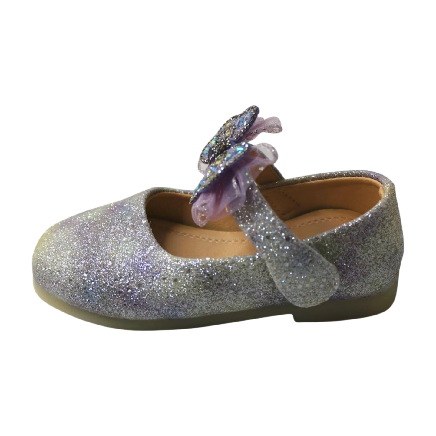 Iridescent Purple Glitter Mary Janes |ML-310-B-PRPL
