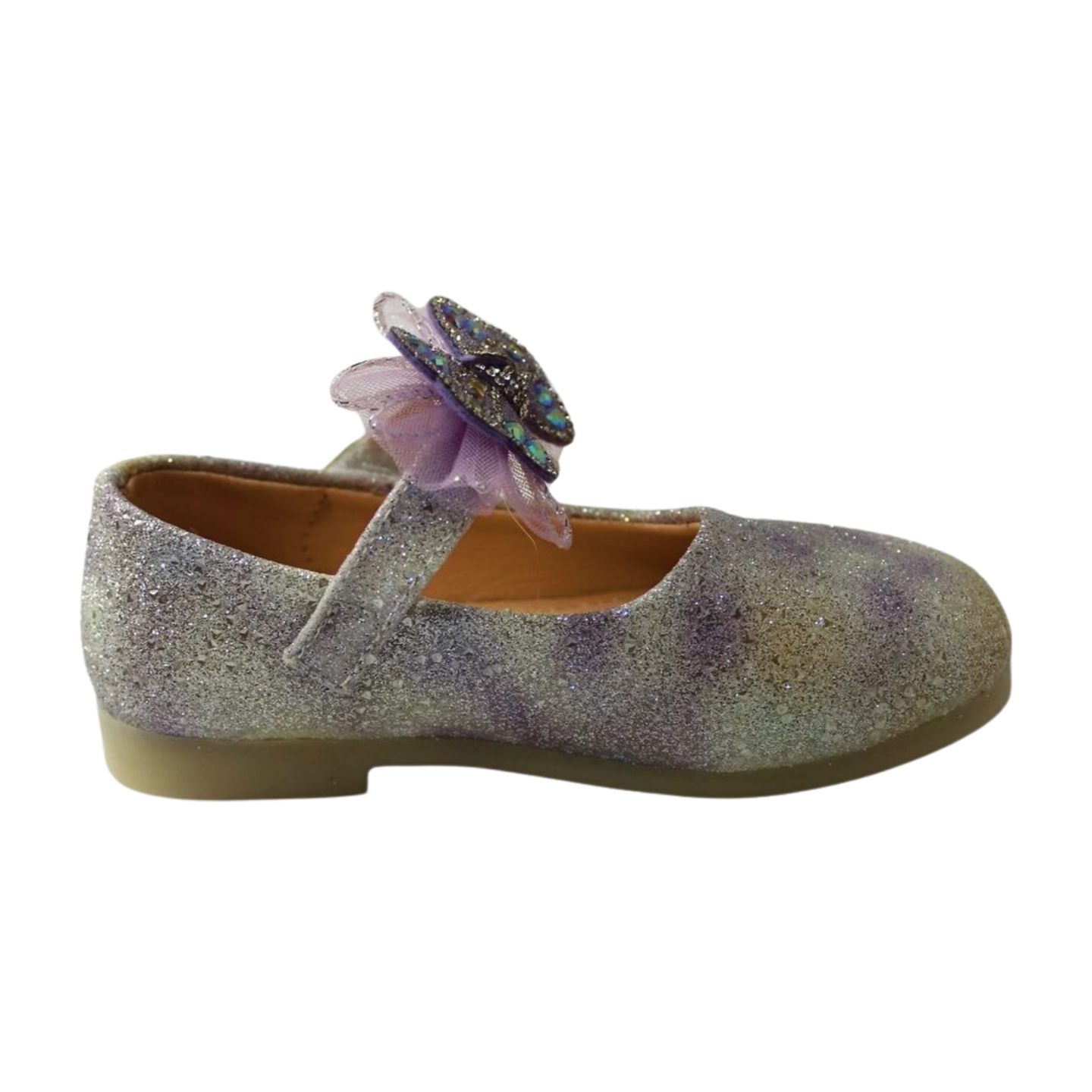 Iridescent Purple Glitter Mary Janes |ML-310-B-PRPL