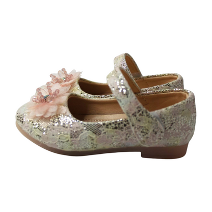 PINK Lace Flower Mary Janes | ML-366-PINK