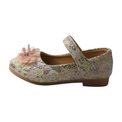 PINK Lace Flower Mary Janes | ML-366-PINK