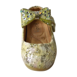 Gold Crystal Bow Flats| Easy Velcro - Image 7