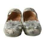 Ivory Lace Flower Mary Janes | Easy Velcro - Image 2