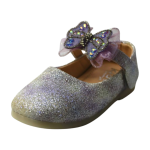 Iridescent Purple Glitter Mary Janes | Easy Velcro - Image 6