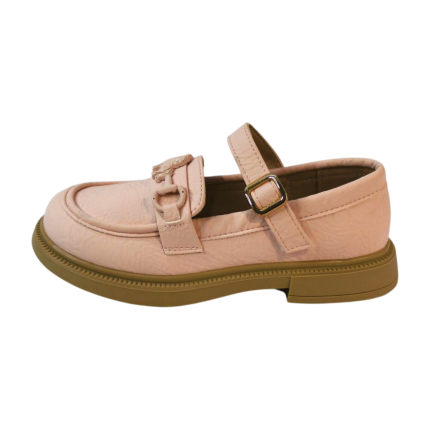 " Pink Horsebit Chunky Loafers" | Easy Velcro"