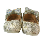 "Silver Crystal Bow Flats| Easy Velcro" - Image 3