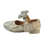 "Silver Crystal Bow Flats| Easy Velcro"