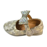 "Silver Crystal Bow Flats| Easy Velcro" - Image 4